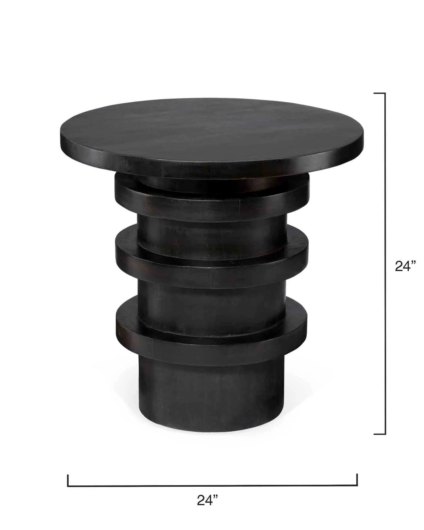 Revolve Side Table - Charcoal