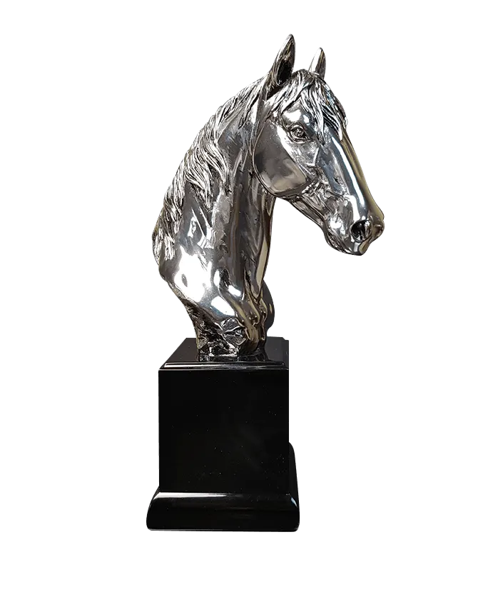 Richard Cooper Medium Horse Nickel Resin Sculpture