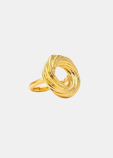 Ring | Eloise | Spiral | 18K Gold Plated