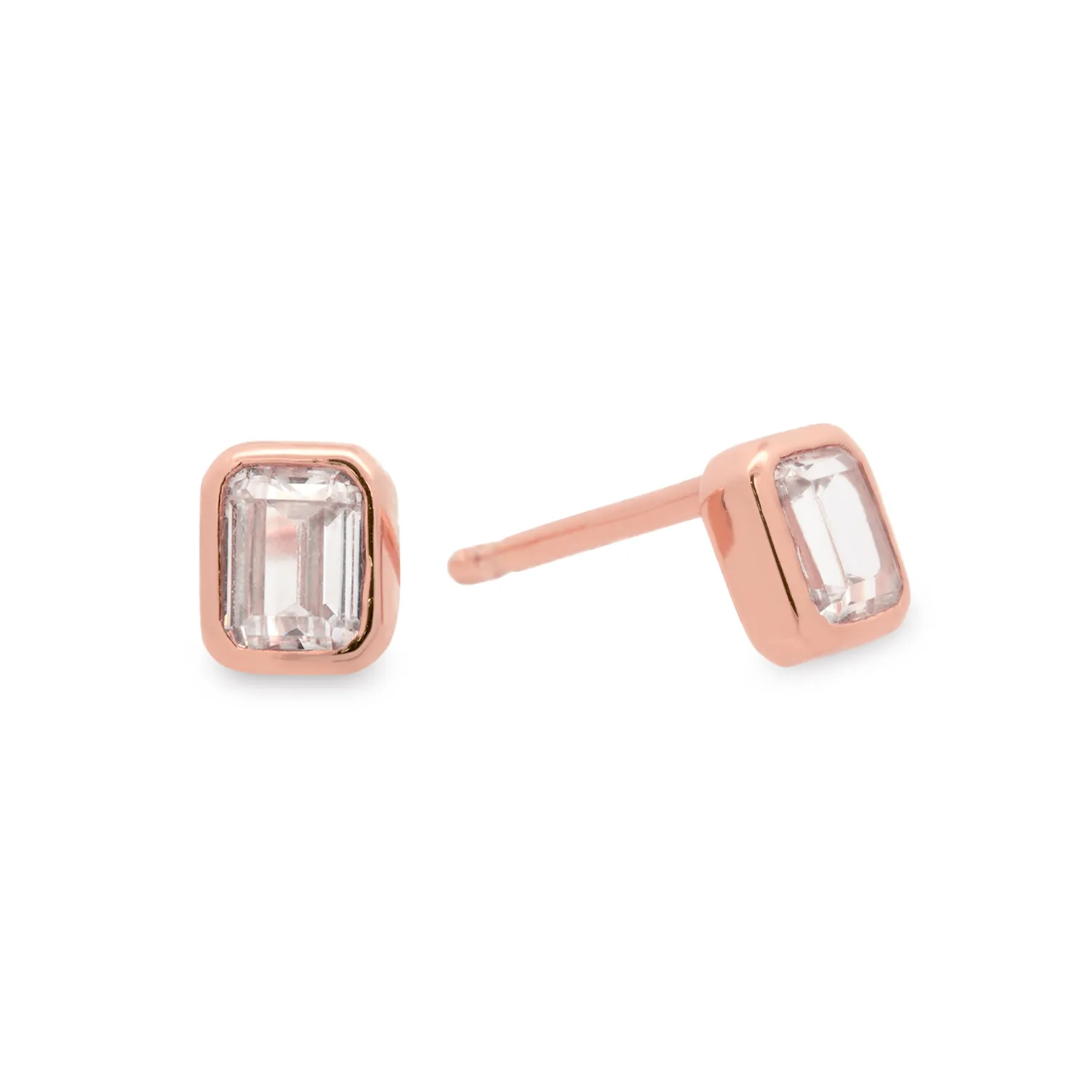 Rose Gold Blanca Studs