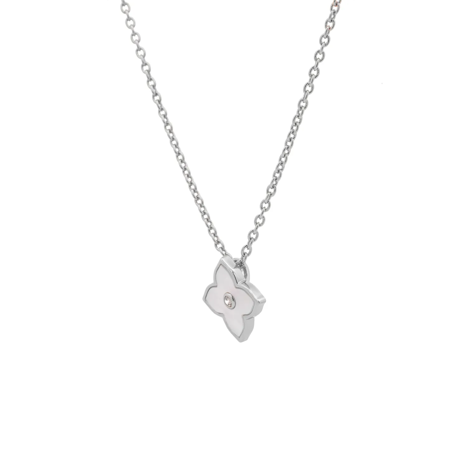 Silver Casablanca Marguerite Necklace