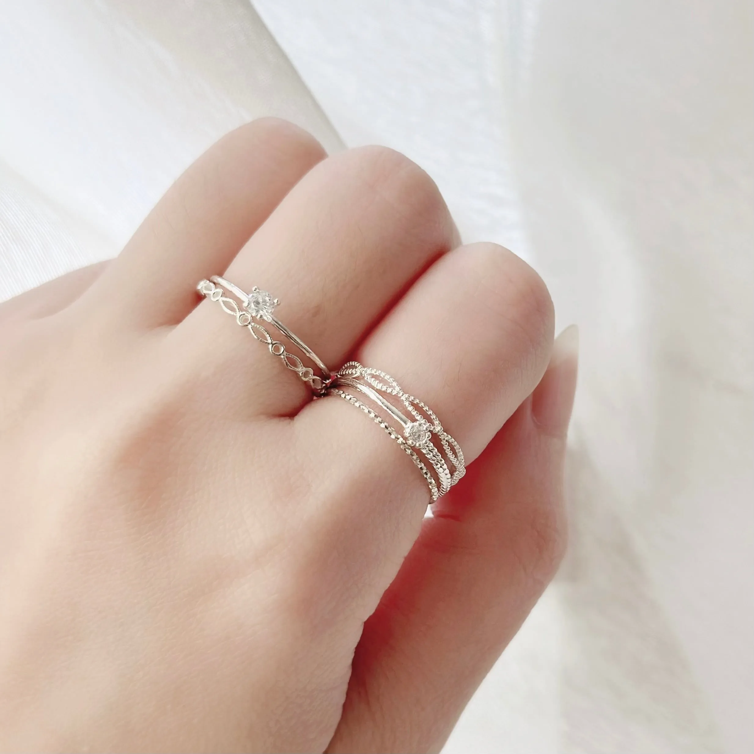 Silver Ha Na 하나 Ring