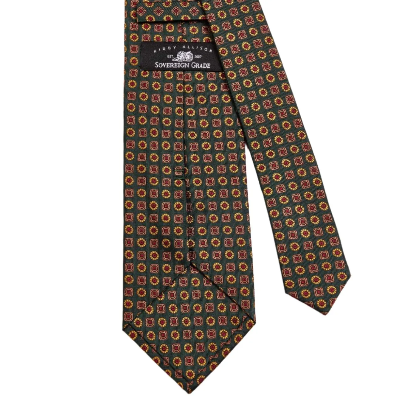 Sovereign Grade Tartan Floral Jacquard Tie, 150 cm