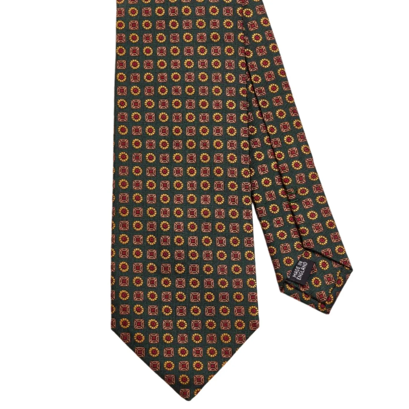 Sovereign Grade Tartan Floral Jacquard Tie, 150 cm