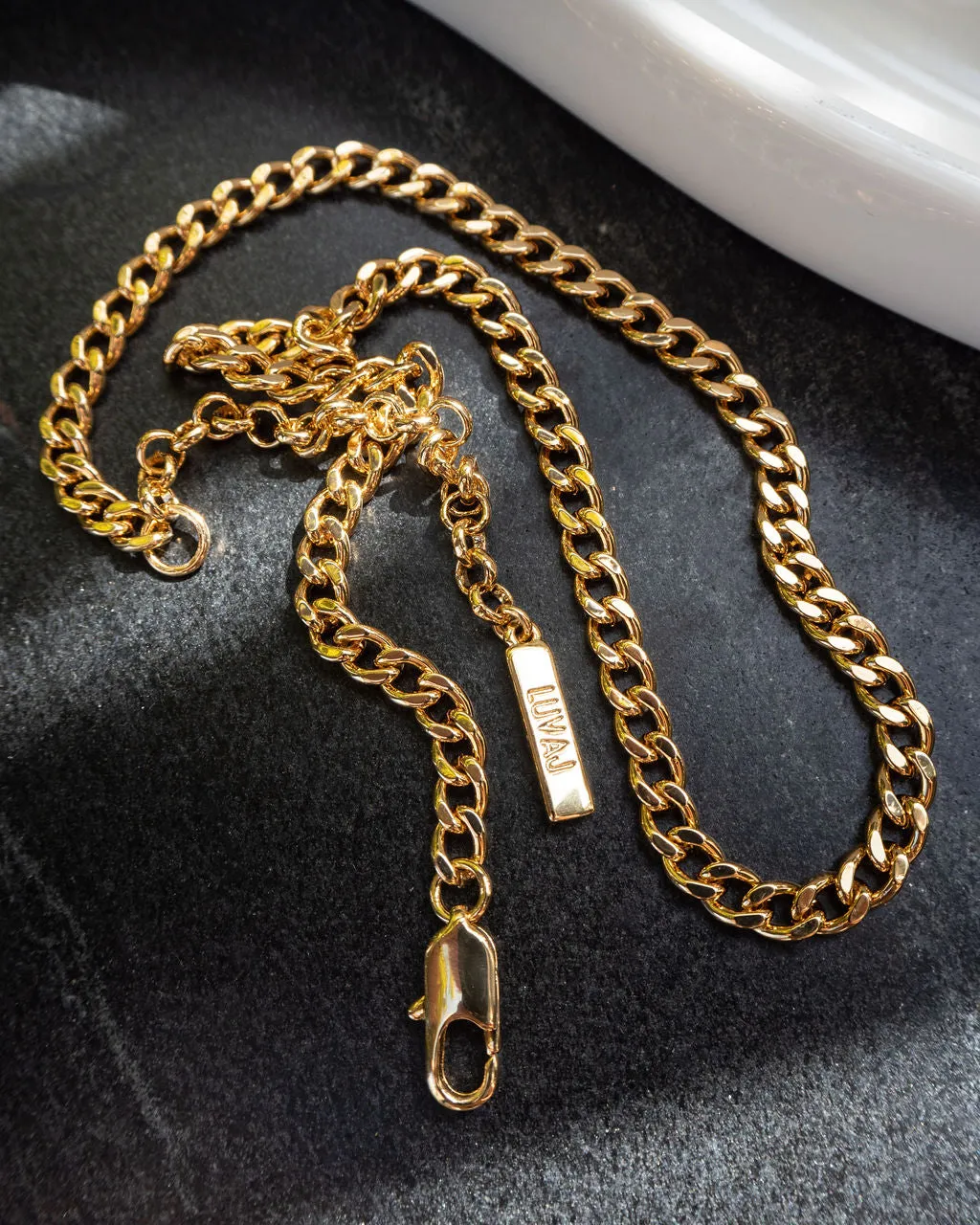 The Classique Skinny Curb Chain (5mm)- Gold