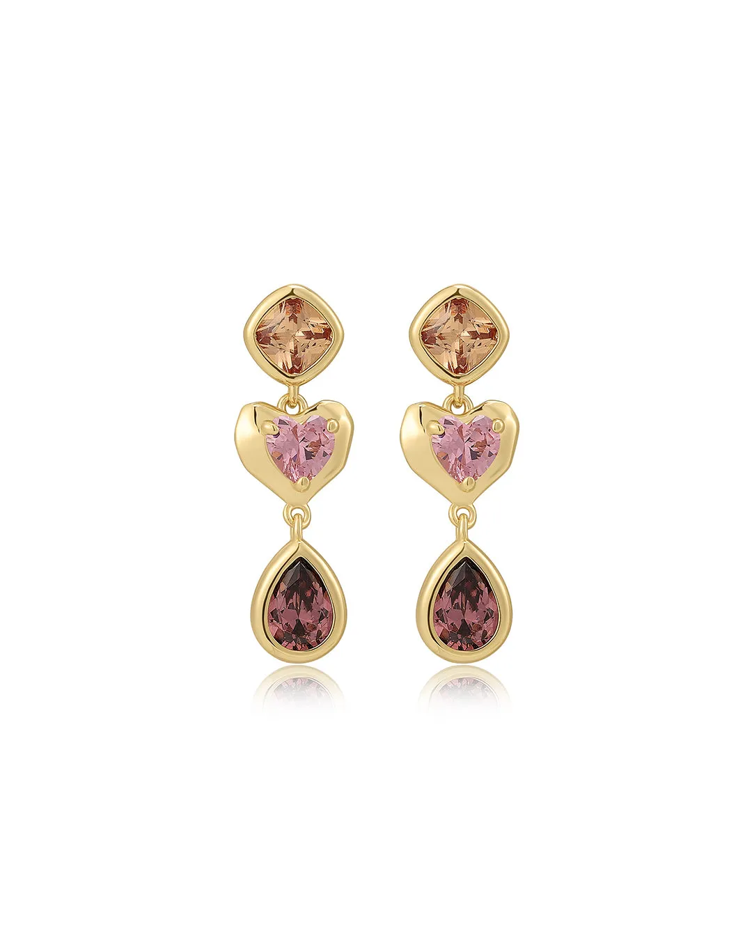 The Heart Stone Studs