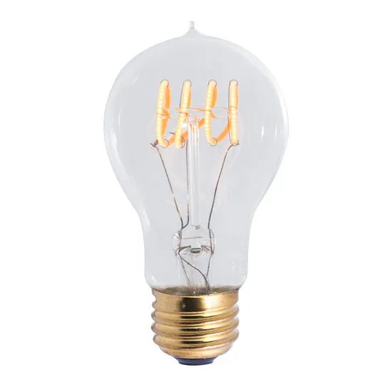 UBB2180 Luxury LED Bulbs, 40W Equivalent, Vintage Edison Style, A19 Shape, E26 Base (standard medium base), 2200K - 2 PACK